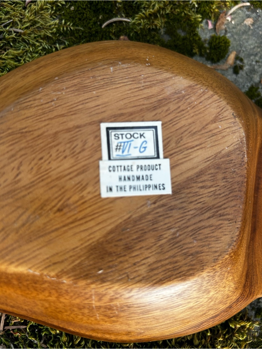 Handcrafted Brown Wooden Bowl - Picture 4 of 4